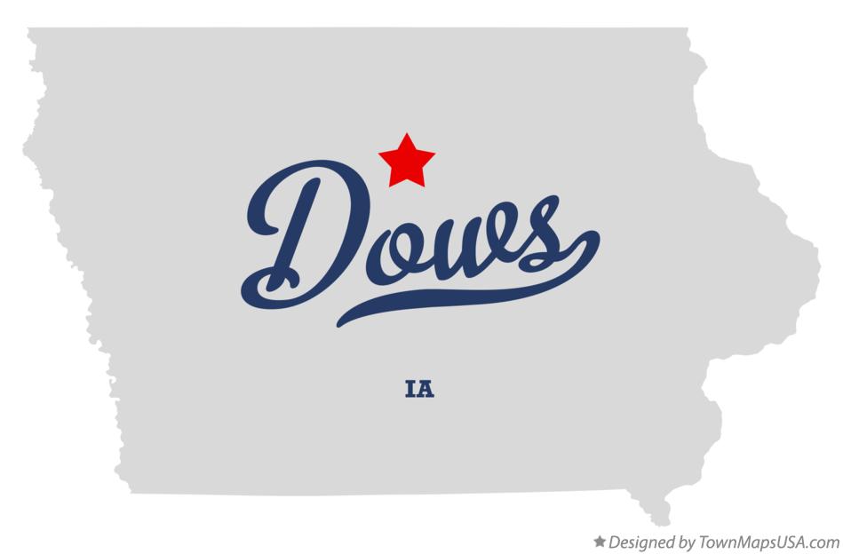 Map of Dows Iowa IA