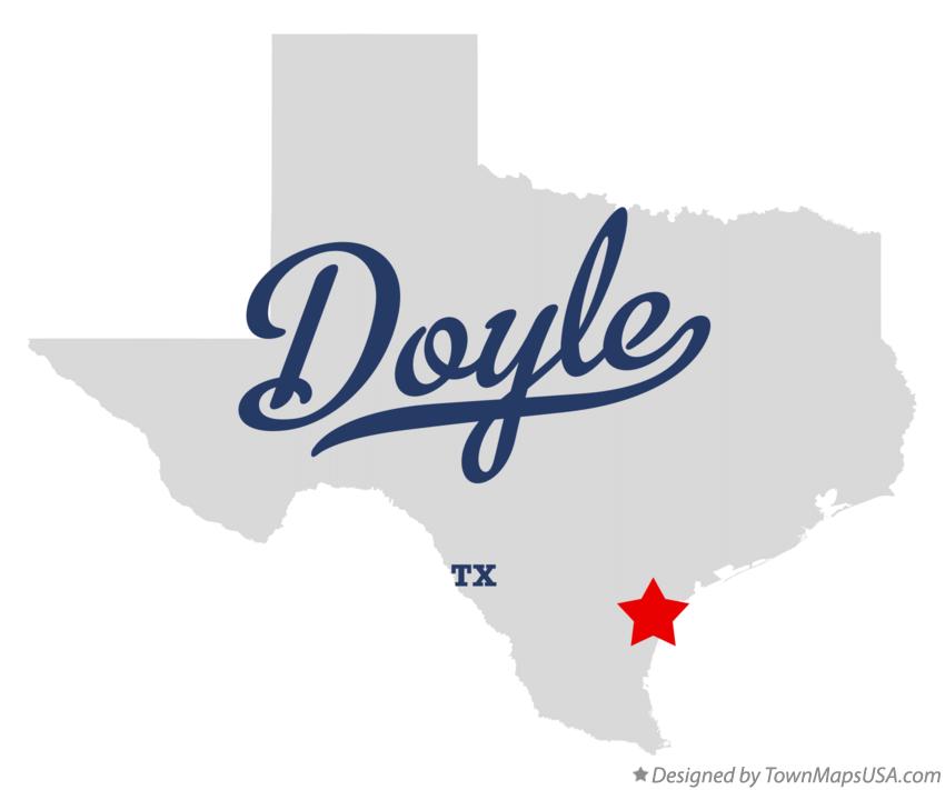 Map of Doyle Texas TX