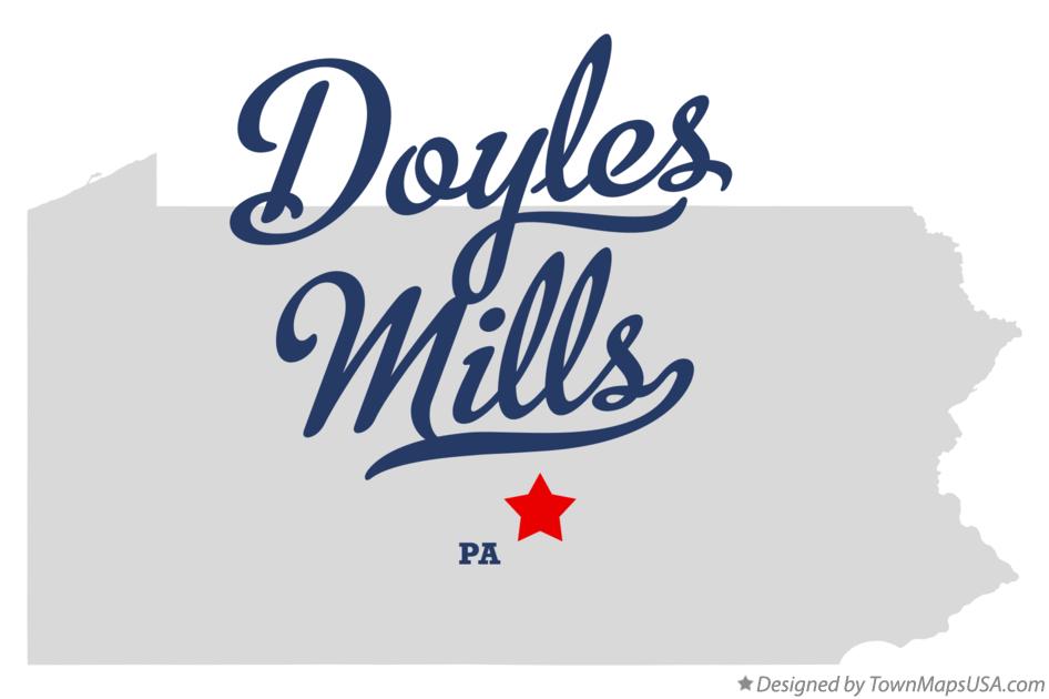Map of Doyles Mills Pennsylvania PA
