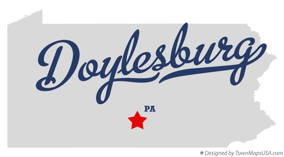 Map of Doylesburg Pennsylvania PA