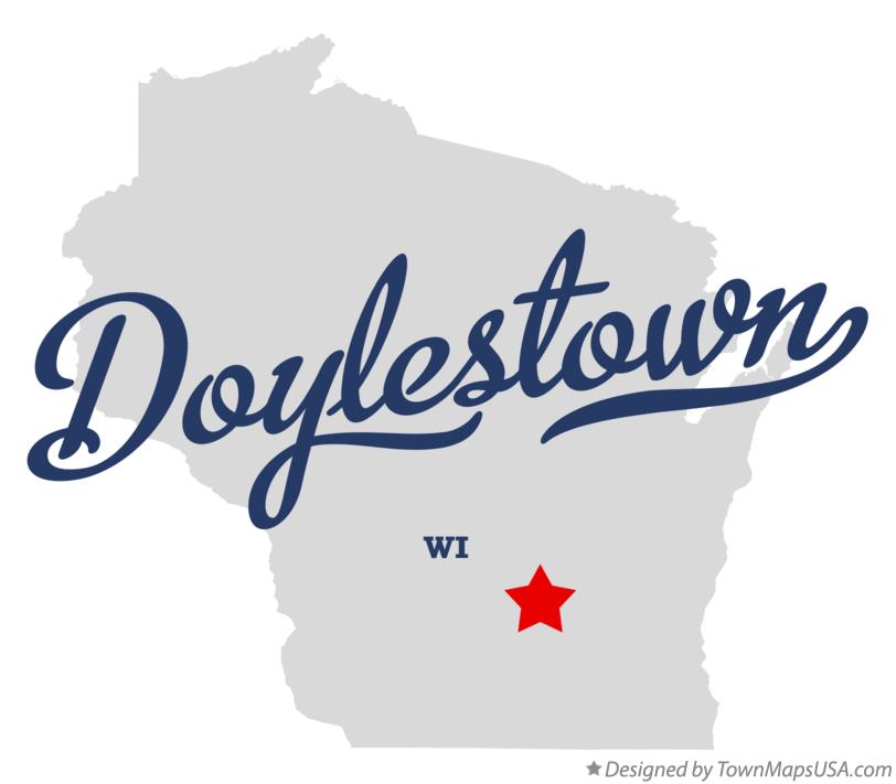 Map of Doylestown Wisconsin WI