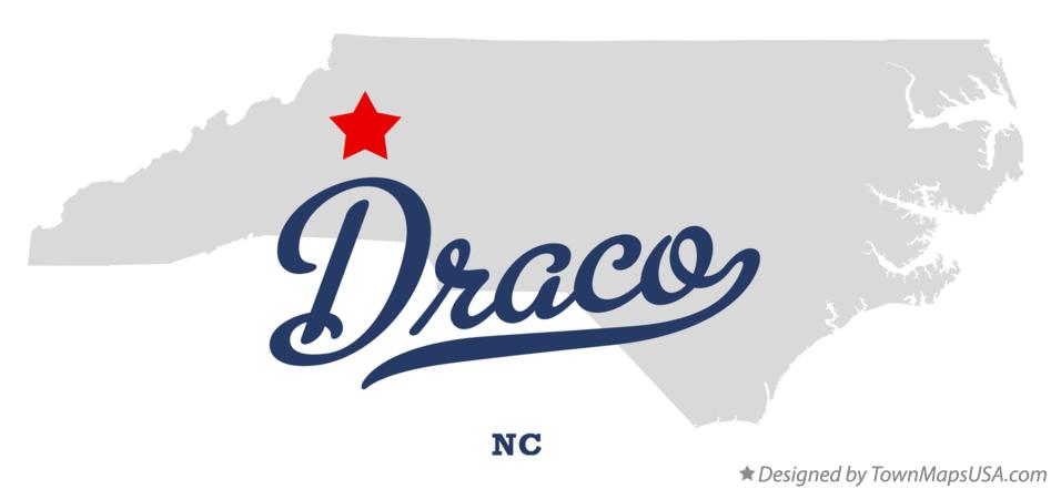 Map of Draco North Carolina NC