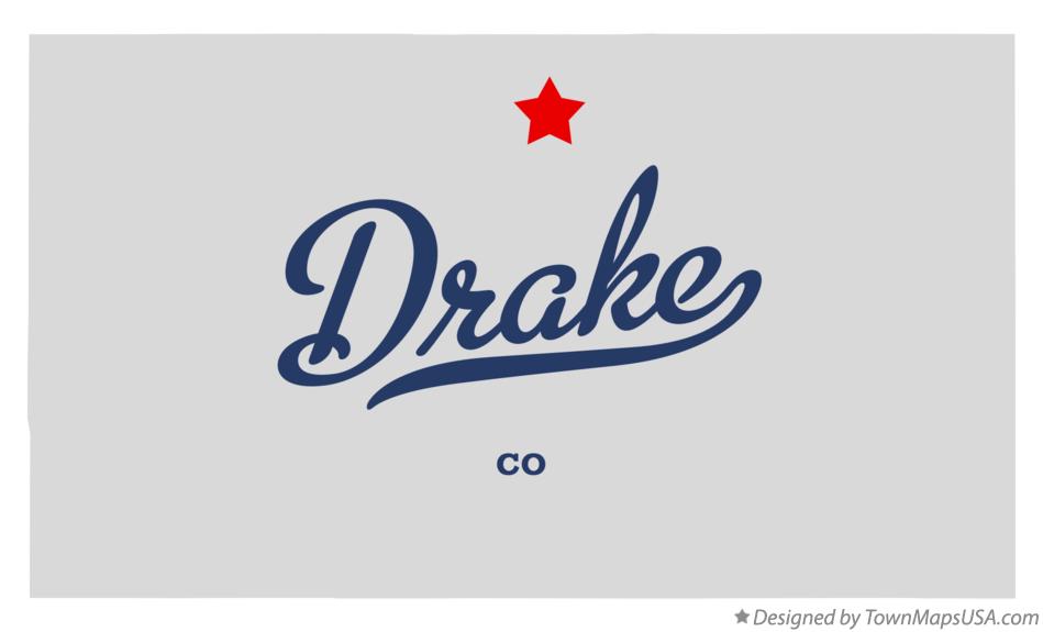 Map of Drake Colorado CO