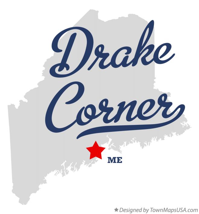 Map of Drake Corner Maine ME