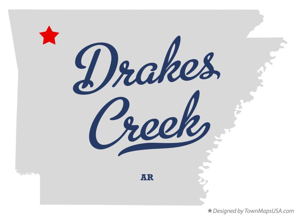 Map of Drakes Creek Arkansas AR