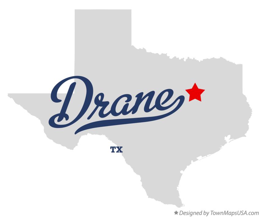 Map of Drane Texas TX