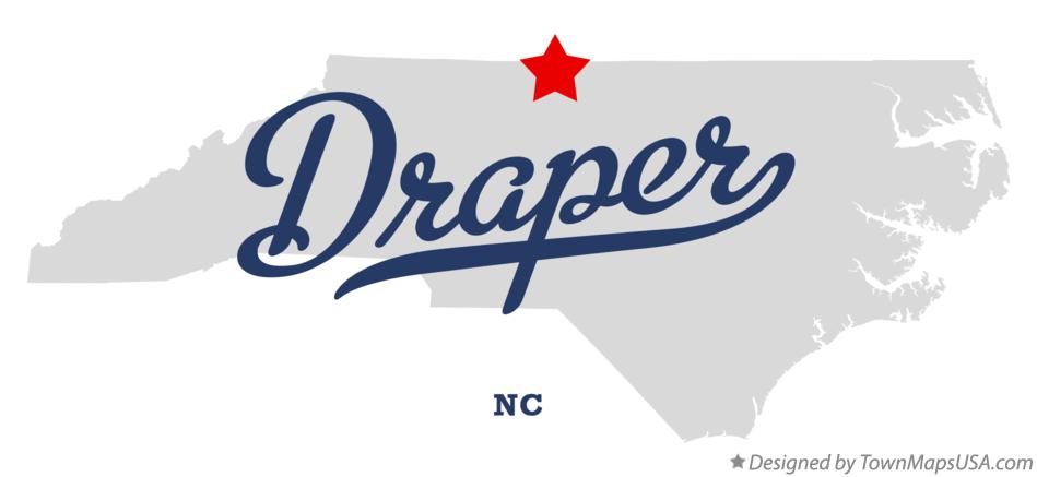 Map of Draper North Carolina NC