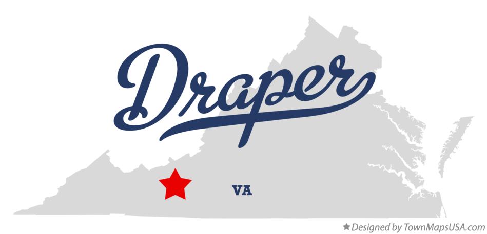 Map of Draper Virginia VA
