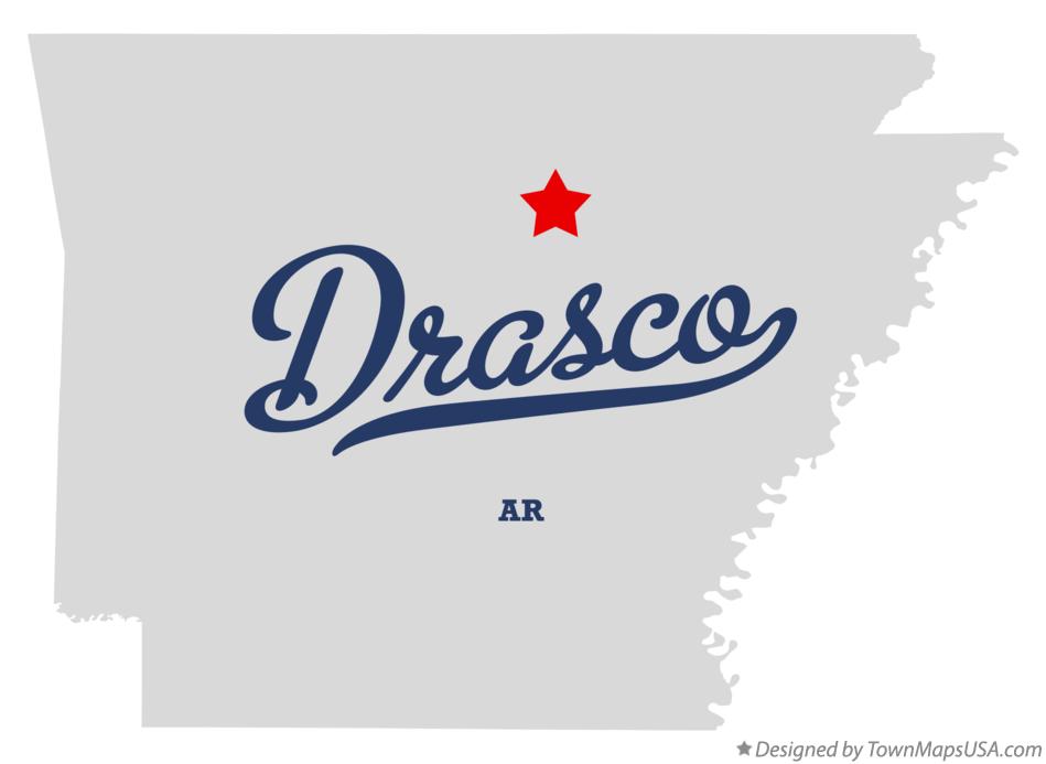 Map of Drasco Arkansas AR