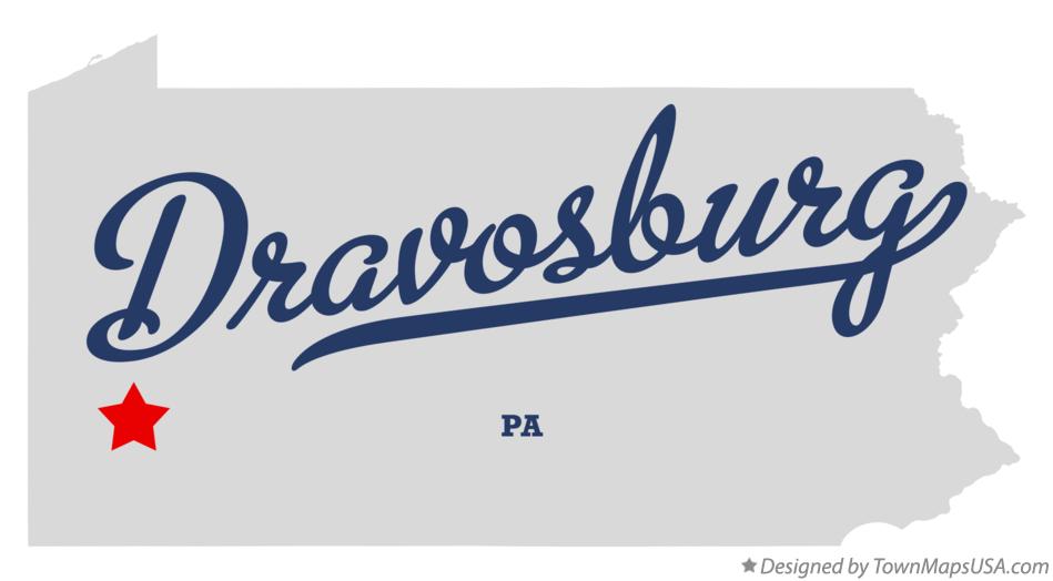 Map of Dravosburg Pennsylvania PA