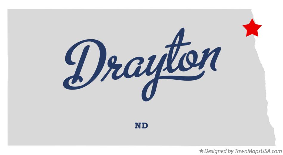 Map of Drayton North Dakota ND