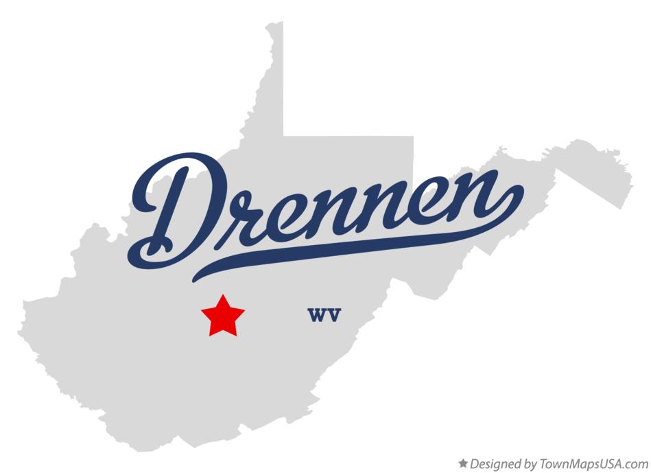 Map of Drennen West Virginia WV