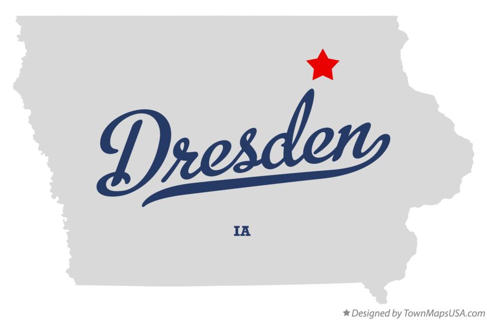 Map of Dresden Iowa IA