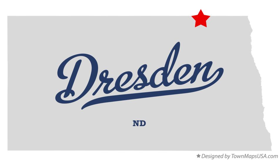 Map of Dresden North Dakota ND