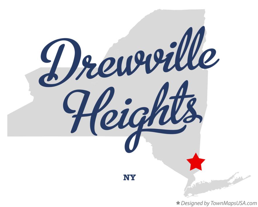 Map of Drewville Heights New York NY