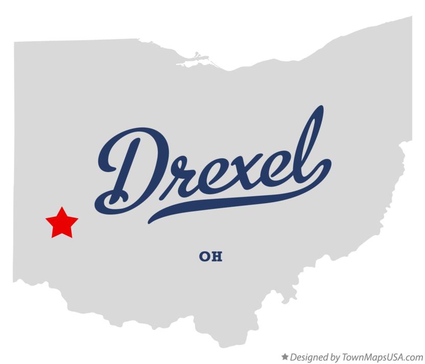 Map of Drexel Ohio OH