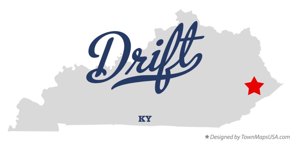 Map of Drift Kentucky KY
