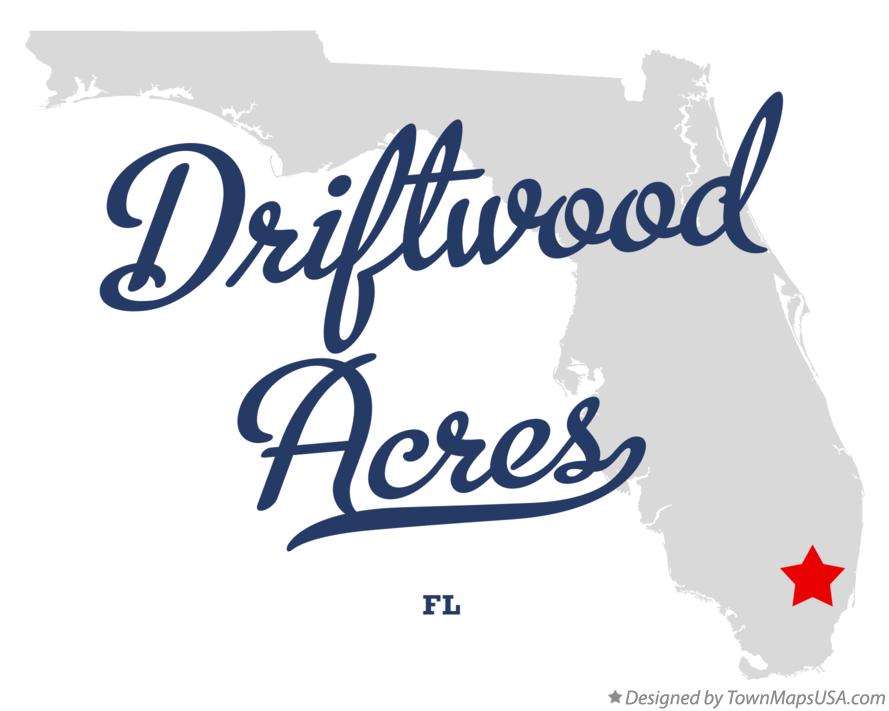 Map of Driftwood Acres Florida FL