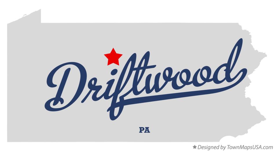 Map of Driftwood Pennsylvania PA