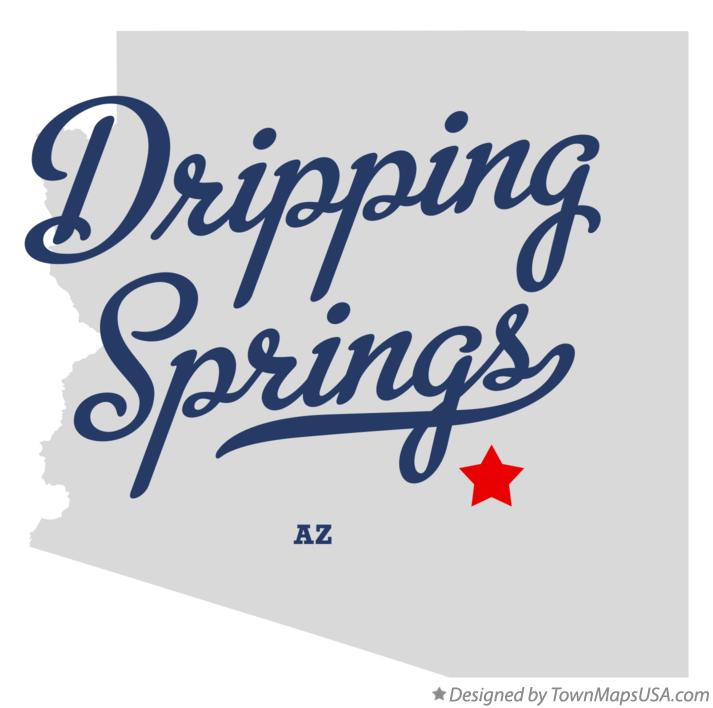 Map of Dripping Springs Arizona AZ