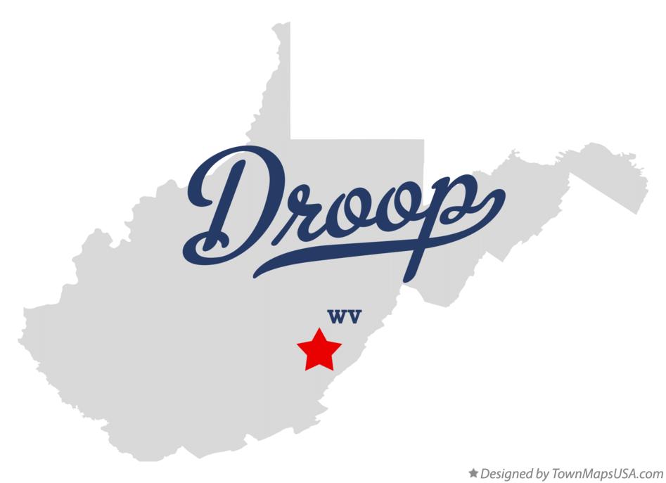 Map of Droop West Virginia WV
