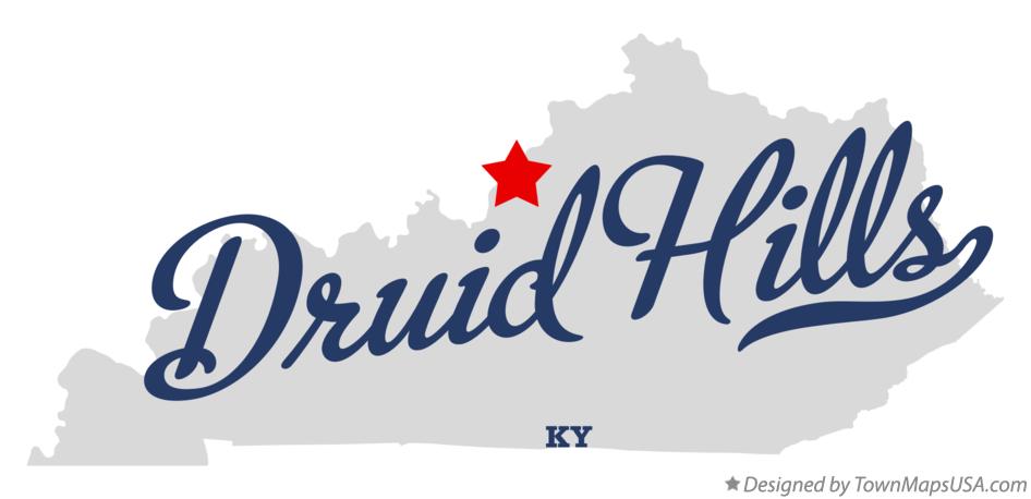 Map of Druid Hills Kentucky KY