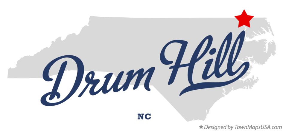 Map of Drum Hill North Carolina NC