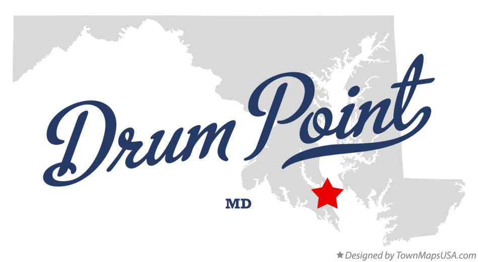 Map of Drum Point Maryland MD