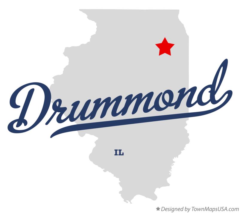 Map of Drummond Illinois IL