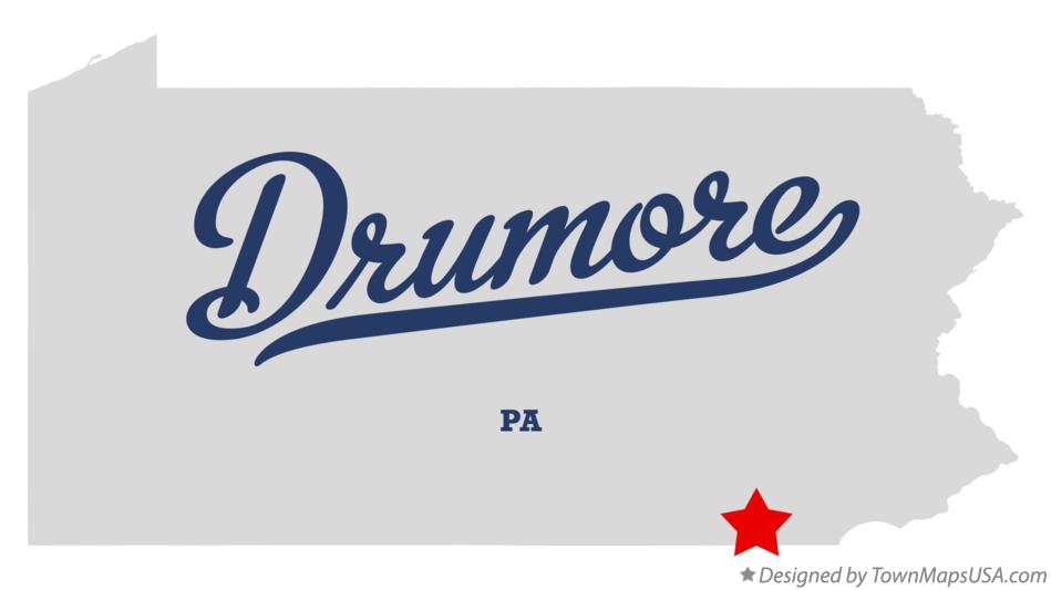 Map of Drumore Pennsylvania PA