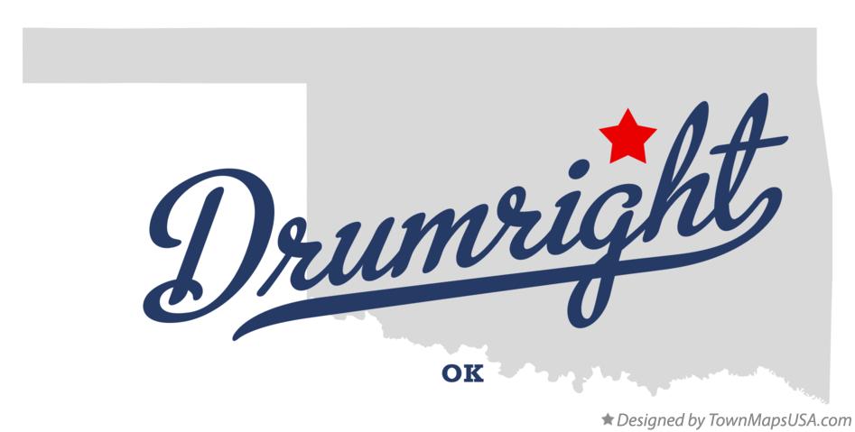 Map of Drumright Oklahoma OK
