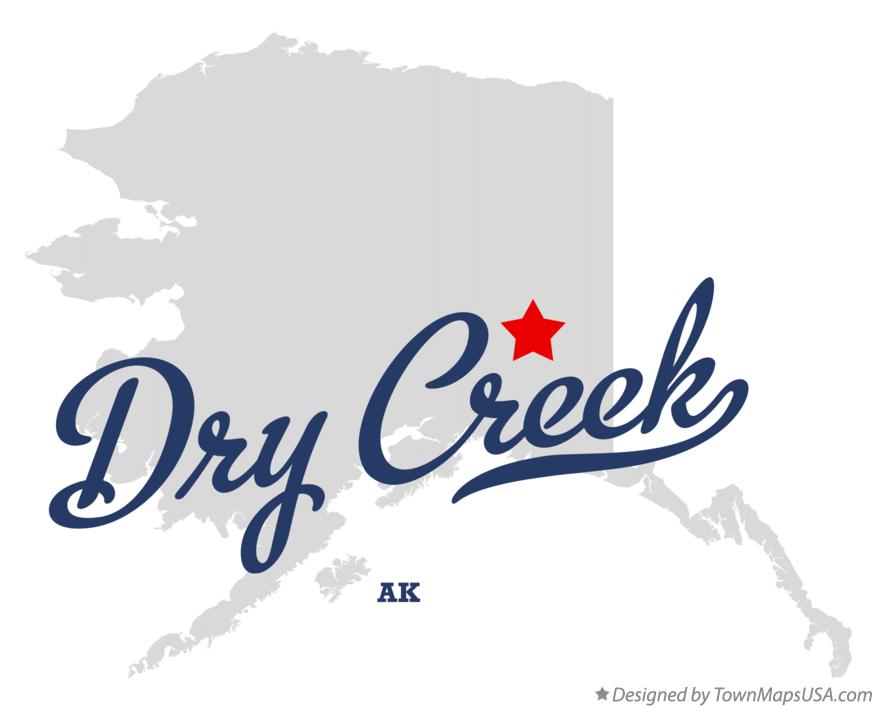 Map of Dry Creek Alaska AK