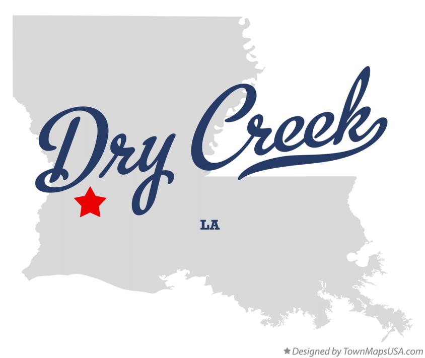 Map of Dry Creek Louisiana LA