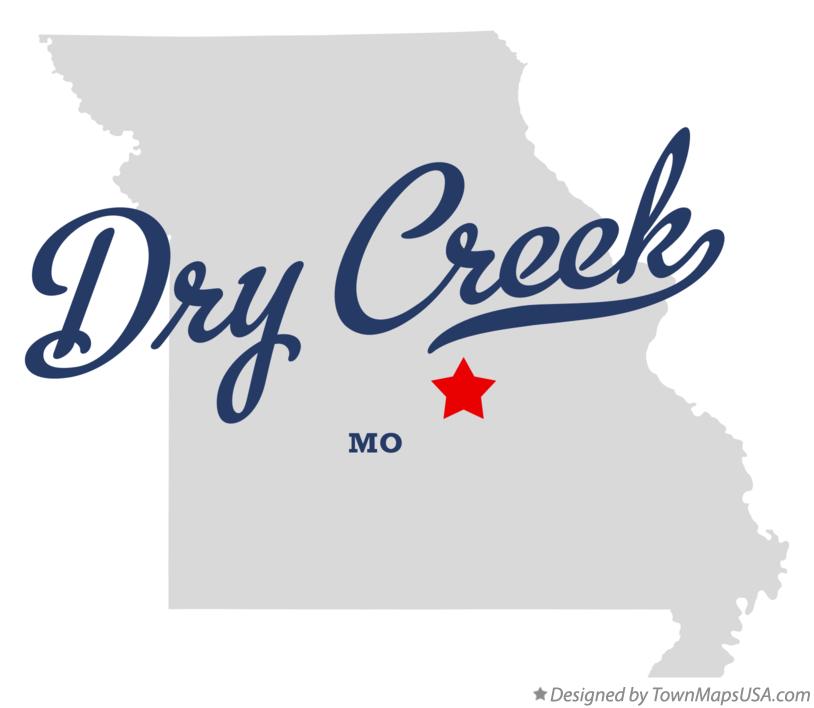 Map of Dry Creek Missouri MO