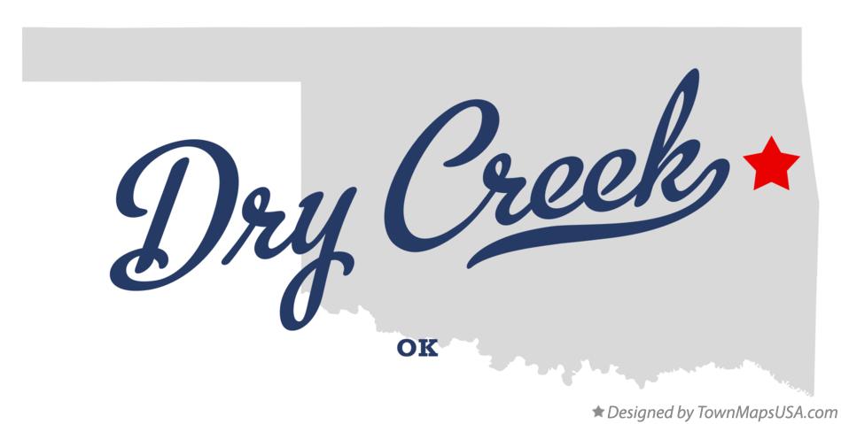 Map of Dry Creek Oklahoma OK