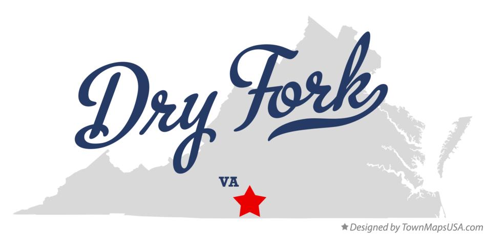 Map of Dry Fork Virginia VA