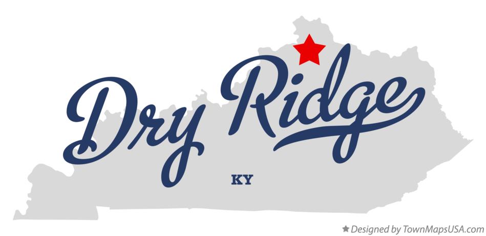 Map of Dry Ridge Kentucky KY