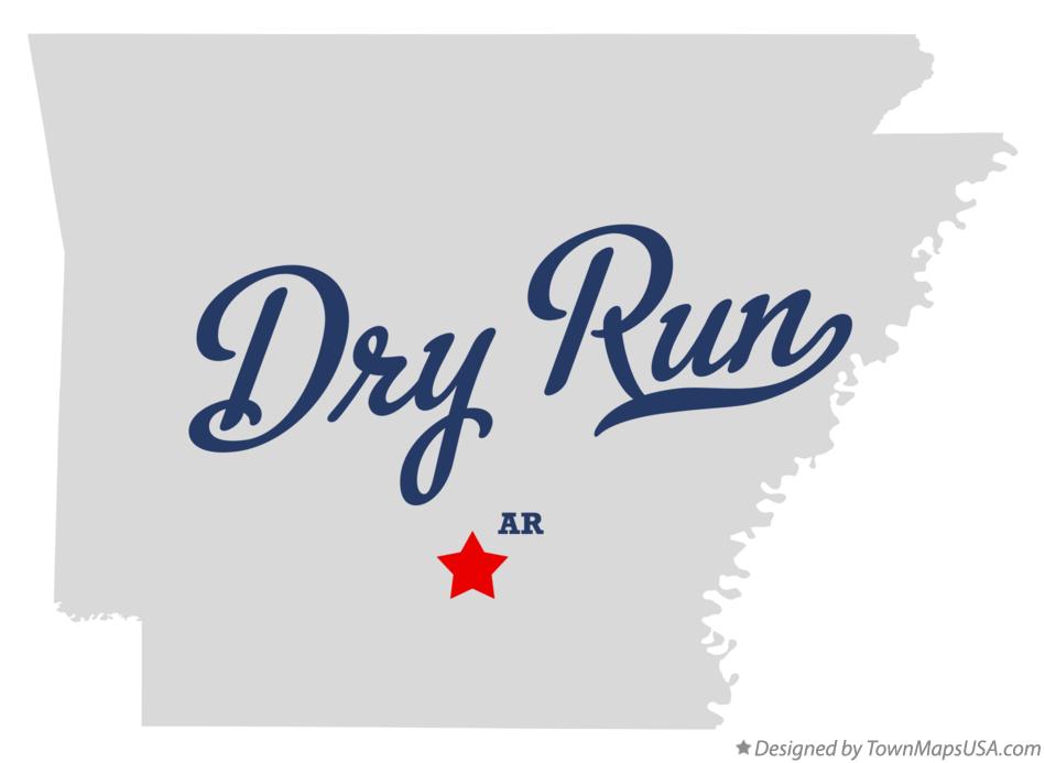 Map of Dry Run Arkansas AR