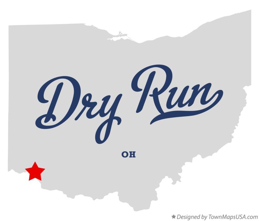 Map of Dry Run Ohio OH