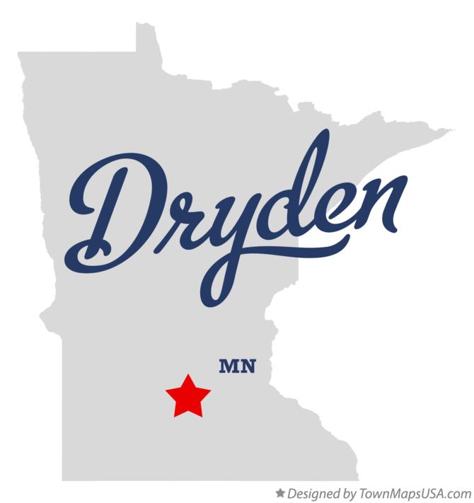 Map of Dryden Minnesota MN
