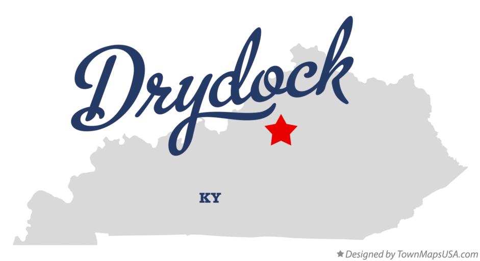 Map of Drydock Kentucky KY