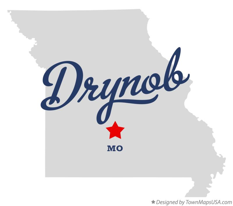 Map of Drynob Missouri MO