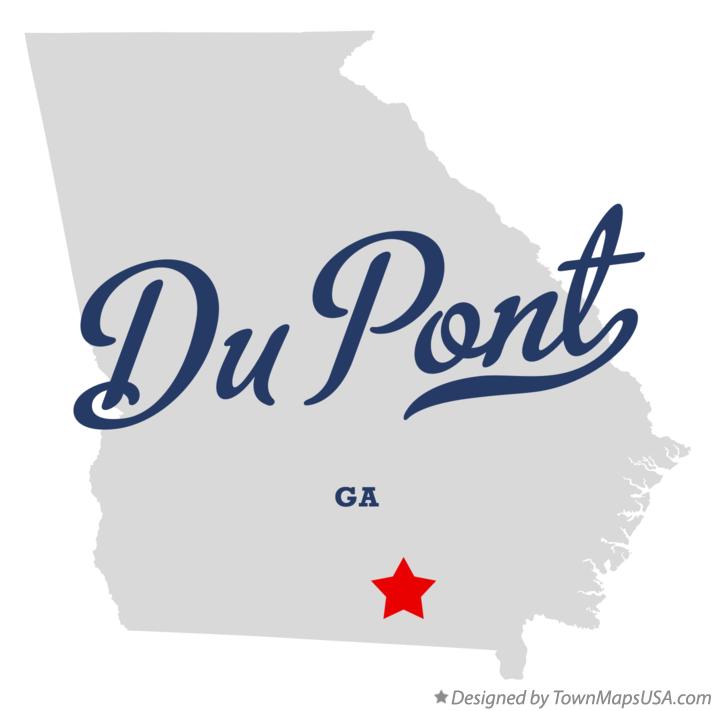 Map of Du Pont Georgia GA