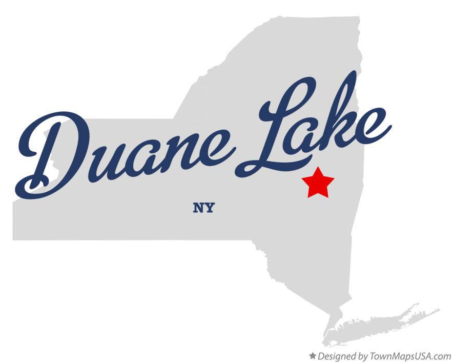 Map of Duane Lake New York NY
