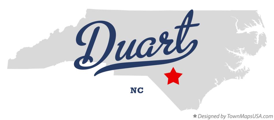 Map of Duart North Carolina NC