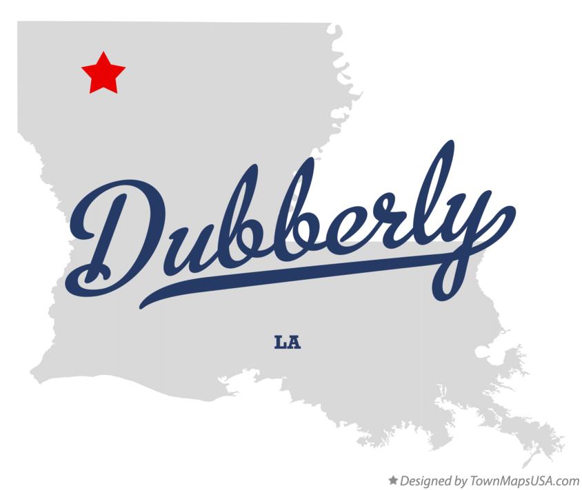 Map of Dubberly Louisiana LA