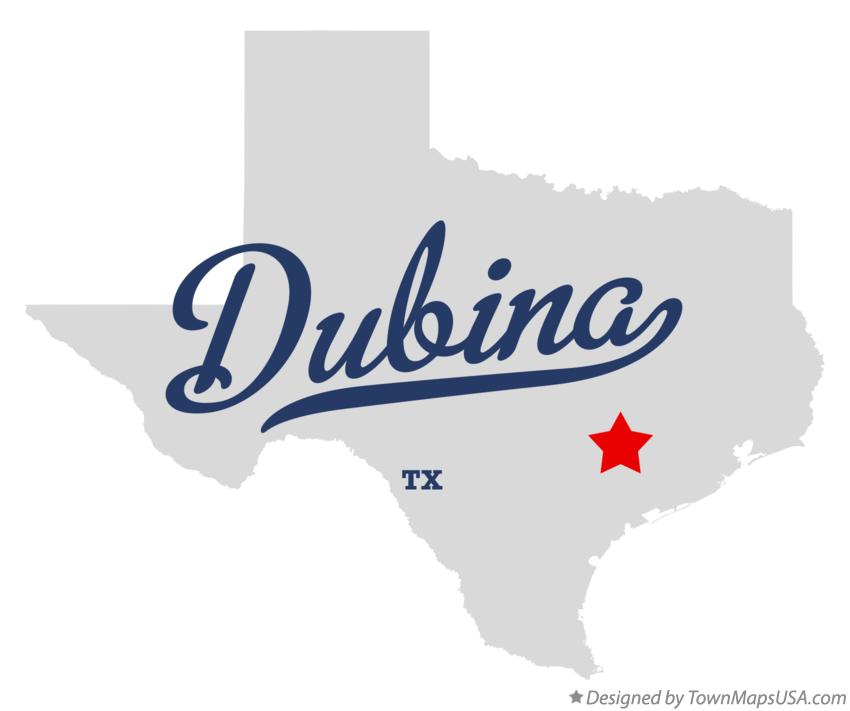 Map of Dubina Texas TX