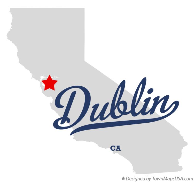 Map of Dublin California CA