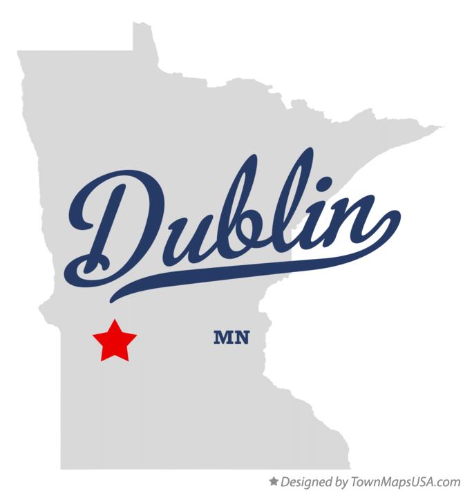 Map of Dublin Minnesota MN