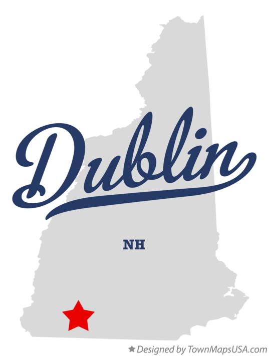 Map of Dublin New Hampshire NH